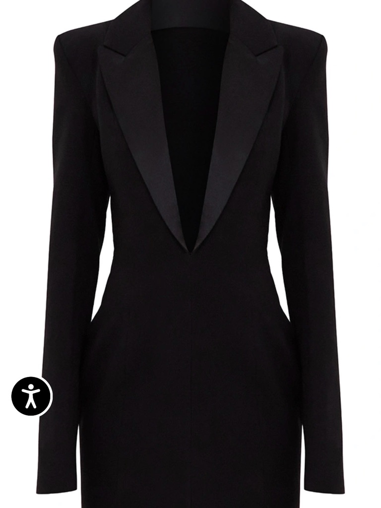 Prettylittlething Black Tailored Blazer Dress